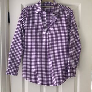 Purple gingham Ann Mashburn popover